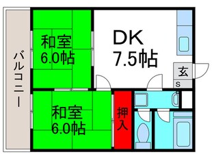 西川マンションの物件間取画像